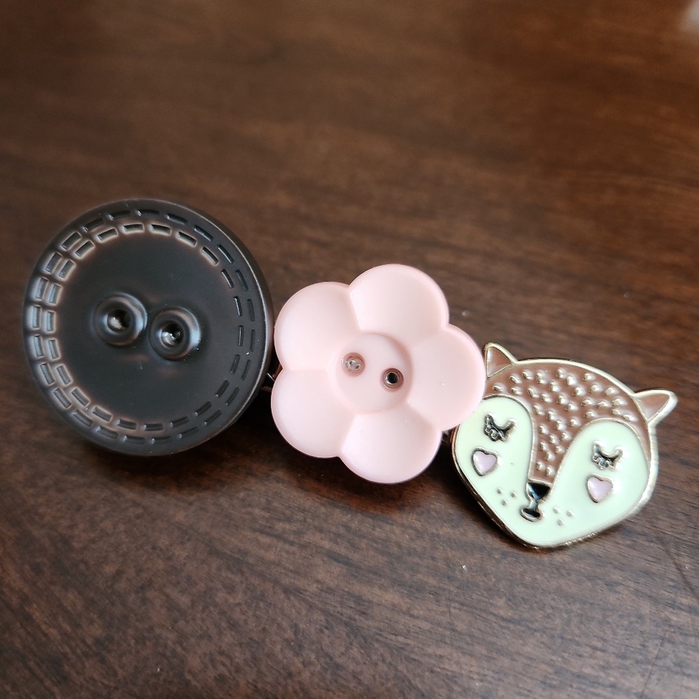 🦊 Brown & Pink Fox hairclip🦊